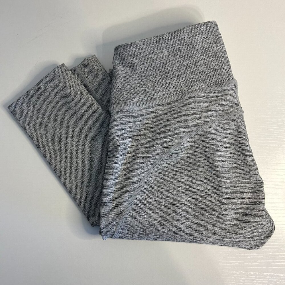 Outdoor Voices High Waisted Marl Yoga Leggings, XS Gray